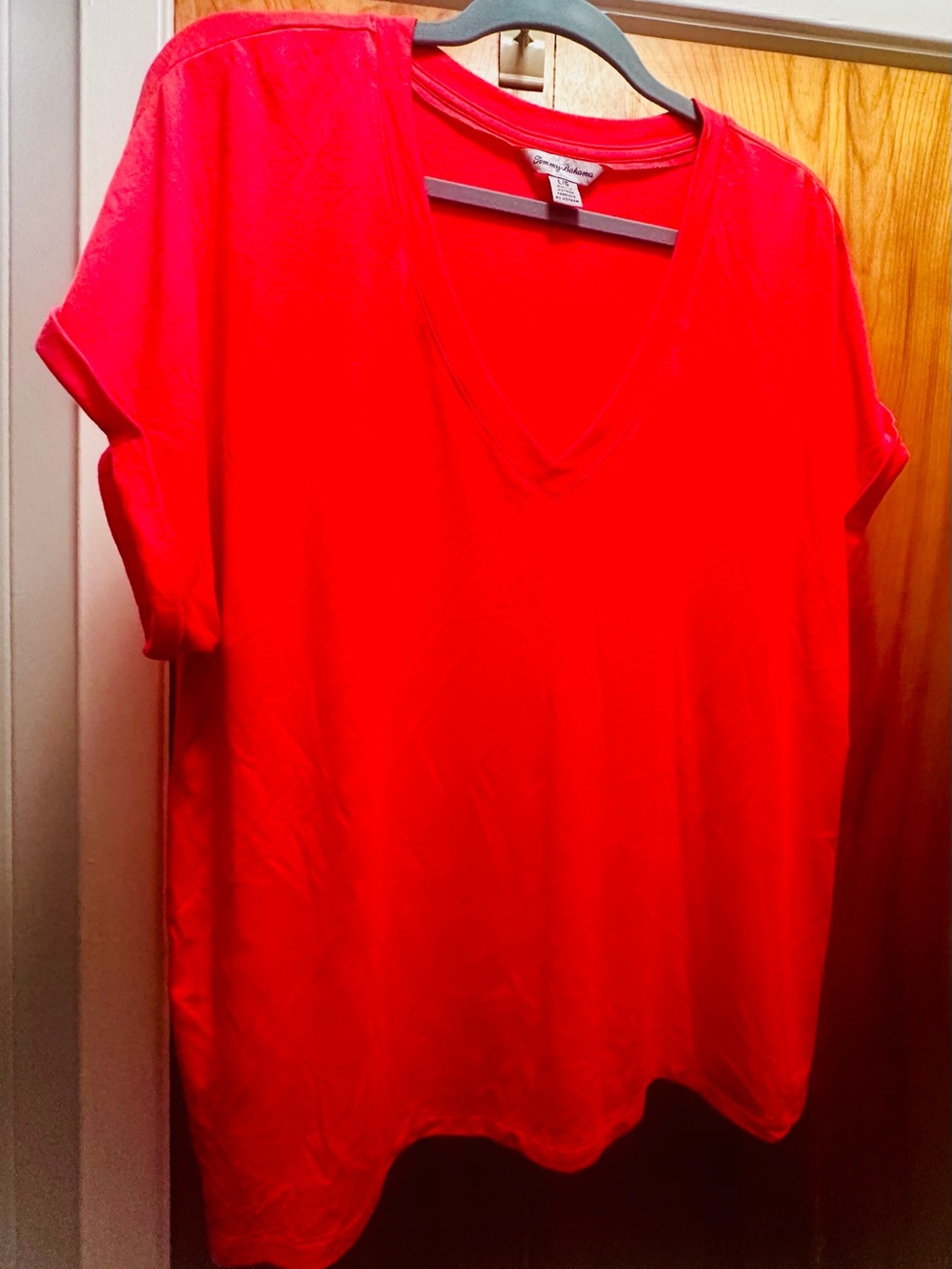 Bright V-Neck Women’s Top - pink